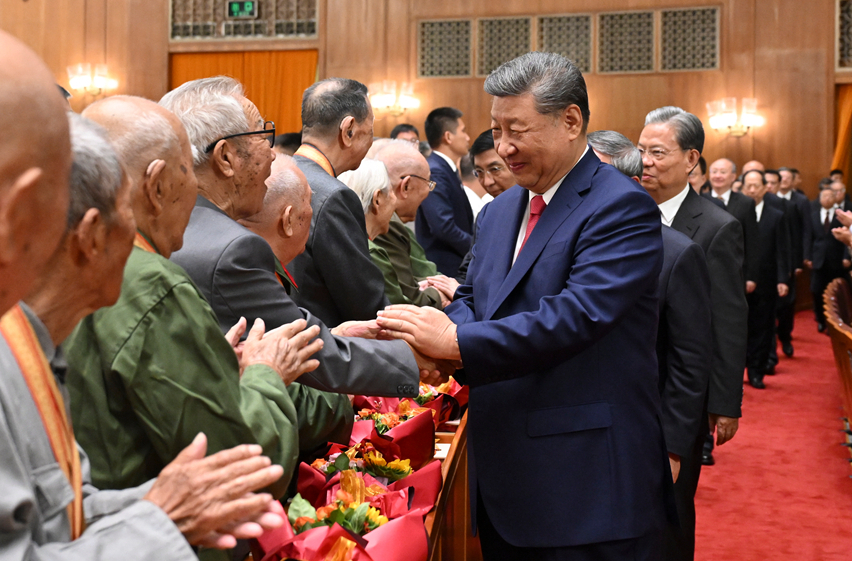 紀(jì)念中國人民抗日戰(zhàn)爭暨世界反法西斯戰(zhàn)爭勝利80周年文藝晚會《正義必勝》在京隆重舉行